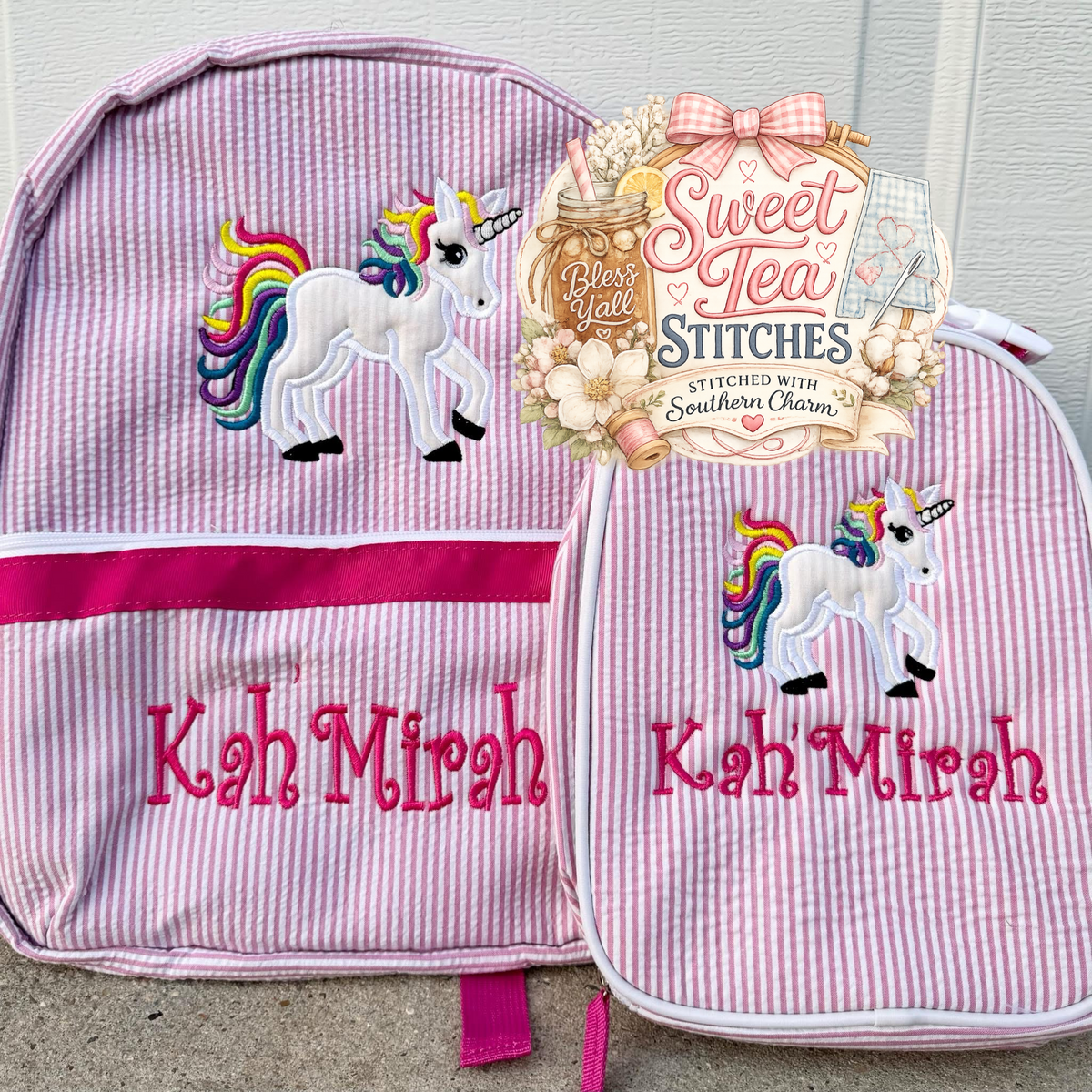 Magical Unicorn Backpack & Lunch Bag Set