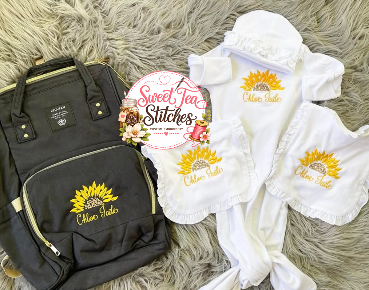 Sunflower Tie Gown Bundle