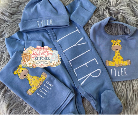 Little Giraffe Footie Set