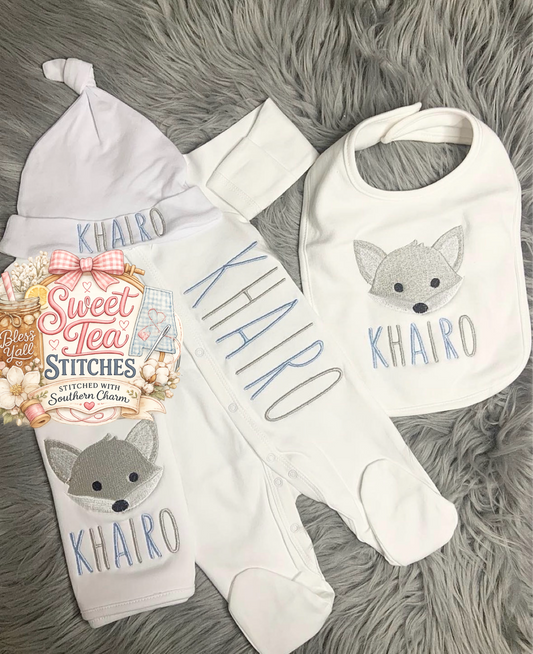 Little Fox Footie Set