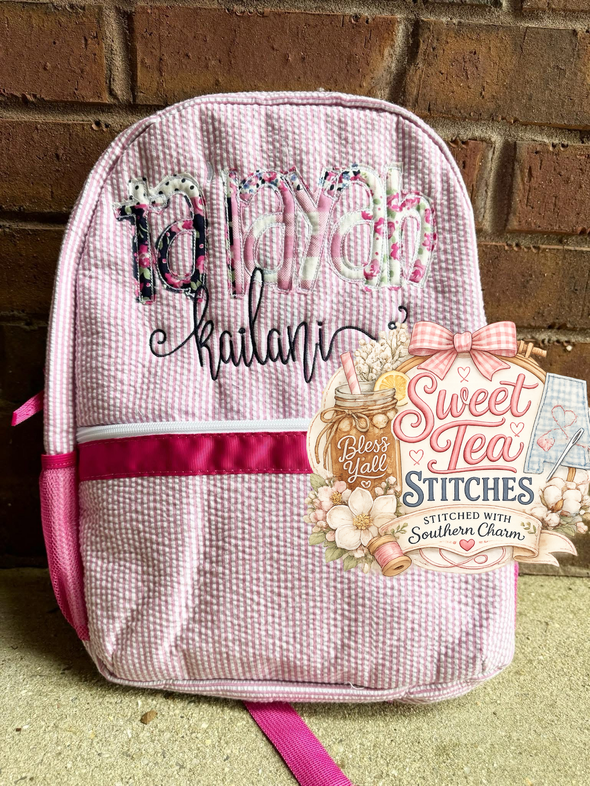 Sweet Pea Personalized Backpack