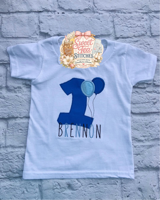 Up, Up & One Birthday Shirt