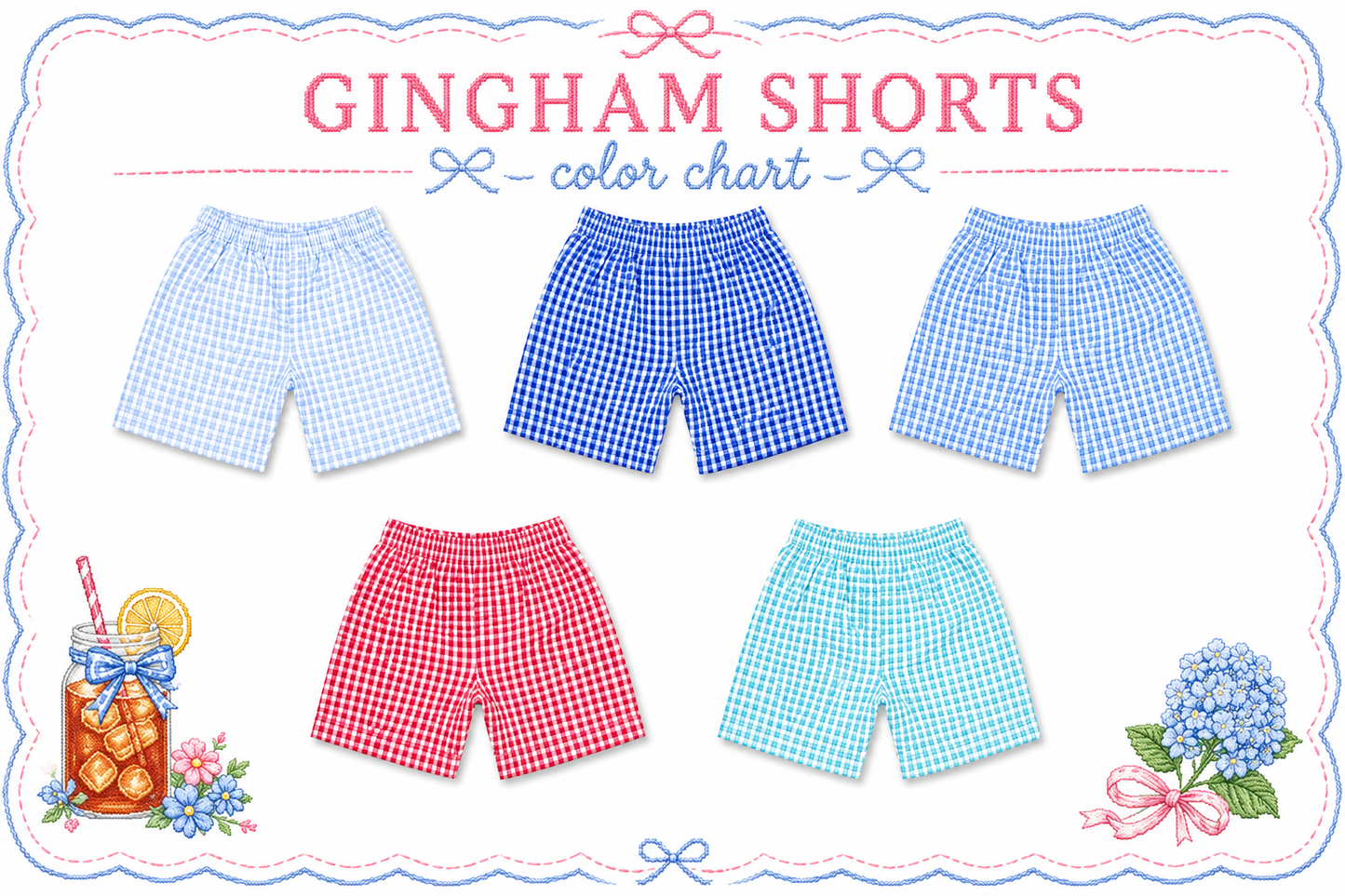 Classic Southern Gingham Short Set